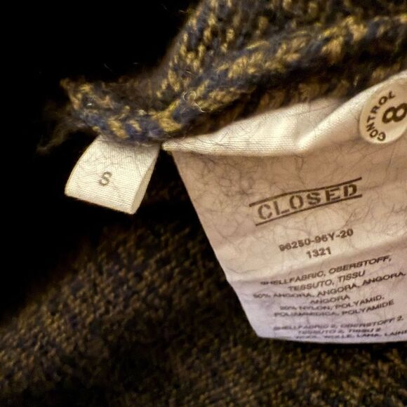 Closed Black nad Gray long sleeved mid length cardigan S - Picture 12 of 13